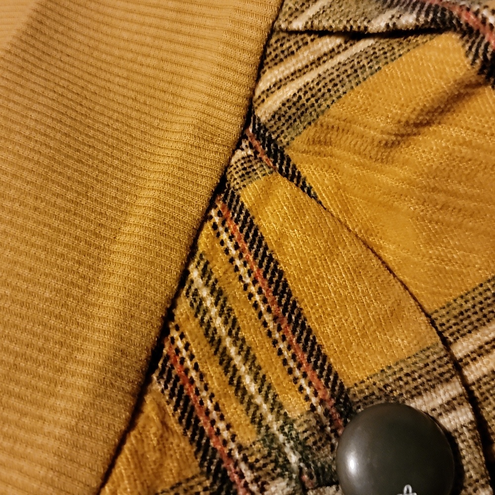 Plaid Corduroy Skirt with Pockets - Picture 13 of 14